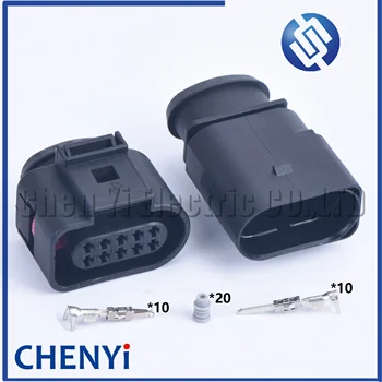 1 set de 10 Pin 1.5 mm mașină conector impermeabil auto electrice plug 1J0973815 1J0 973 815 1J0973715 1J0 973 715