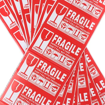 100buc Fragile Autocolante Fragile Etichete Etichete de Avertizare 9cm*5cm nou