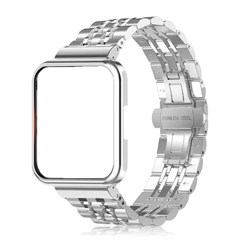 2in1 Metal Curea+carcasa de Protectie Pentru Xiaomi Redmi Watch 2 Lite Watchband Brățară din Oțel Inoxidabil Pentru Mi Watch Lite Acoperire Coajă