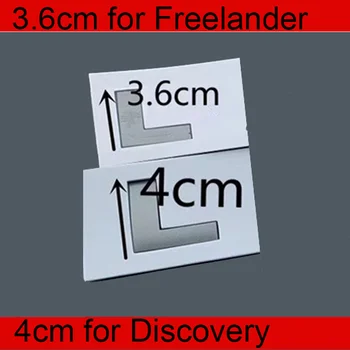 3.6 cm 4 cm Litere Emblema pentru Land Rover FREELANDER 2 3 DISCOVERY Car Styling Retehnologizare Capota Portbagaj Logo Sticker Original Gri