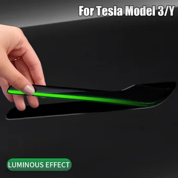 4buc Luminos Auto se Ocupe de Autocolante pentru Tesla Model 3/Y Mânerul Ușii de Noapte Stralucitoare Protector Decalcomanii Auto Exterioare Accesorii