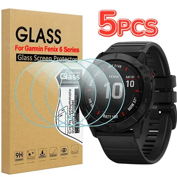 5-1Pack Sticlă Călită pentru Garmin Fenix 6 6S 6X Pro Sapphire HD Ecran de Protecție de Film pentru Fenix 6 6S 6X Smartwatch Accesorii