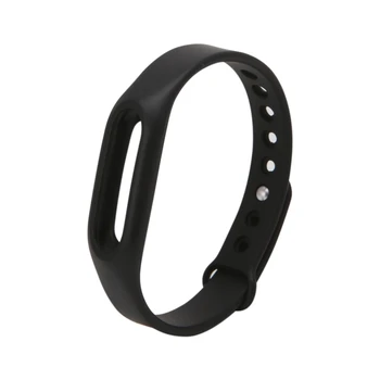 ANENG Negru Silicon Trupa Încheietura mâinii Curea Bratara de Înlocuire Inteligent Watch Band Pentru Xiaomi Mi Band 1