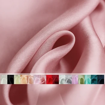 Alb waxberr6momme moale de culoare solidă subțire de mătase, tesatura de sifon materiale de îmbrăcăminte de Femei de vară Rochie de Cusut DIY Pânză Freeshipping
