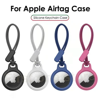 Asigura Suport pentru Apple Airtags Caz Capacul de Protecție cu Curea de Silicon Tracker Accesorii Anti-zero Breloc Aer tag caz