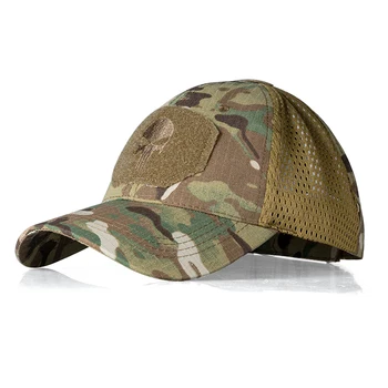 Craniul Airsoft Șapcă De Baseball Tata Pălărie De Soare, Pălării De Uniformă De Camuflaj Militar De Vânătoare Capace De Sport În Aer Liber 3613