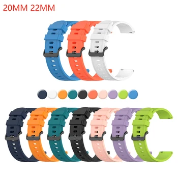 Curea din silicon Pentru Samsung Galaxy watch 3 45mm/41/activ 2/huawei watch gt 2e/2/amazfit bip/gts Sport curea 20/22mm ceas Trupa