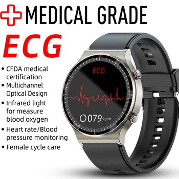 GRAD MEDICAL ECG Ceas Inteligent G08 Bărbați CFDA/FDA Tensiunii Arteriale Rata de Inima Ceasuri Tracker de Fitness Pentru Smartwatch Huawei, Xiaomi