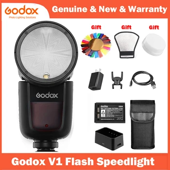 Godox V1 Bliț Speedlight V1C V1N V1S V1F V1O V1P Cap Rotund Foto Speedlite pentru Canon Nikon Sony Fuji Olympus Pentax