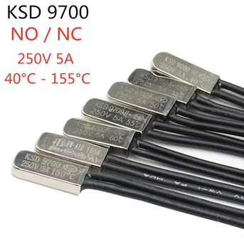 KSD9700 5A 250V 15C 35C ° c 40 ° c 55 ° C 60 ° C 75 ° C 80 ° C 85C 90C 95C 100C 155C NU NC Termostat de protecție Termică siguranțe Comutator de Temperatura