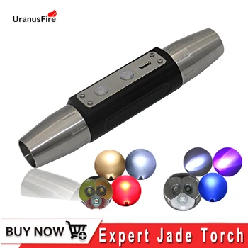 Lampa UV USB Reîncărcabilă Lumina 395NM/365nm Ultraviolete Mini Lanterna LED-uri Lanterna Fluorescente Jad Bani Detector de lanterna