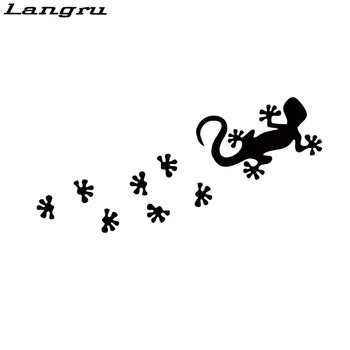 Langru Autocolant Auto Gecko Tapsen Șopârlă Dragon Lurch Agame Distractiv Urme Frumos Rece Jdm