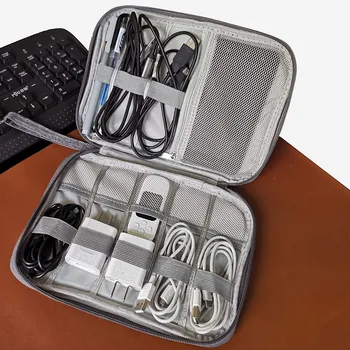 Multifuncțional de Ambalare de Călătorie Încărcător Digital USB Gadget-Cablu, Husă de Depozitare Electronice Portabile Casti Organizator Caz Consumabile