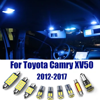 Pentru Toyota Camry 50 XV50 2012 2013 2014 2015 2016 2017 7pcs Auto 12v Becuri cu LED-uri Lampă de Lectură Oglindă Lumina Portbagaj Accesorii