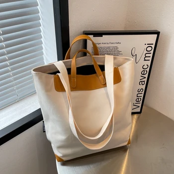 Simplu saci de Panza pentru femei 2022 nou Casual Tote Soft de proiectare Saci de Messenger travel geantă de umăr pungi de cumpărături școală de fete saci