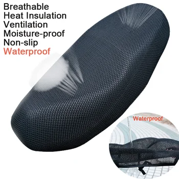 XXXL Negru Nou Respirabil Vara ochiurilor de Plasă 3D Motocicleta Loc Capacul de protecție Solară Anti-Alunecare rezistent la apa, Perna Proteja Net Caz