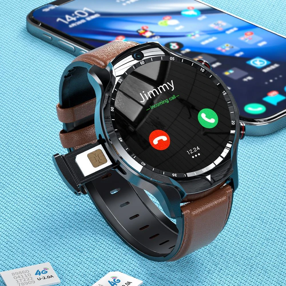 4G Smart Watch Phone 4GB RAM, 128GB ROM Opt Core Camere Duble Smartwatch Suportul Cartelei SIM pentru Sport cu GPS Moduri Pentru Android IOS Vânzare Imagine 0