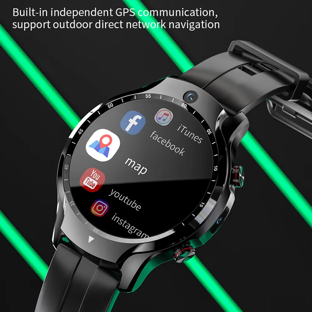 4G Smart Watch Phone 4GB RAM, 128GB ROM Opt Core Camere Duble Smartwatch Suportul Cartelei SIM pentru Sport cu GPS Moduri Pentru Android IOS Vânzare Imagine 5