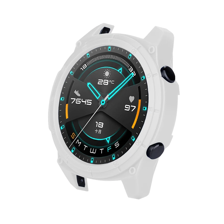 Ceas de Caz pentru Huawei Watch GT 2 46mm Moale TPU Protecție Ceas Capacul Protector Cadru pentru Huawei GT 2 46mm Bara de protecție Caz Accesoriu Imagine 2