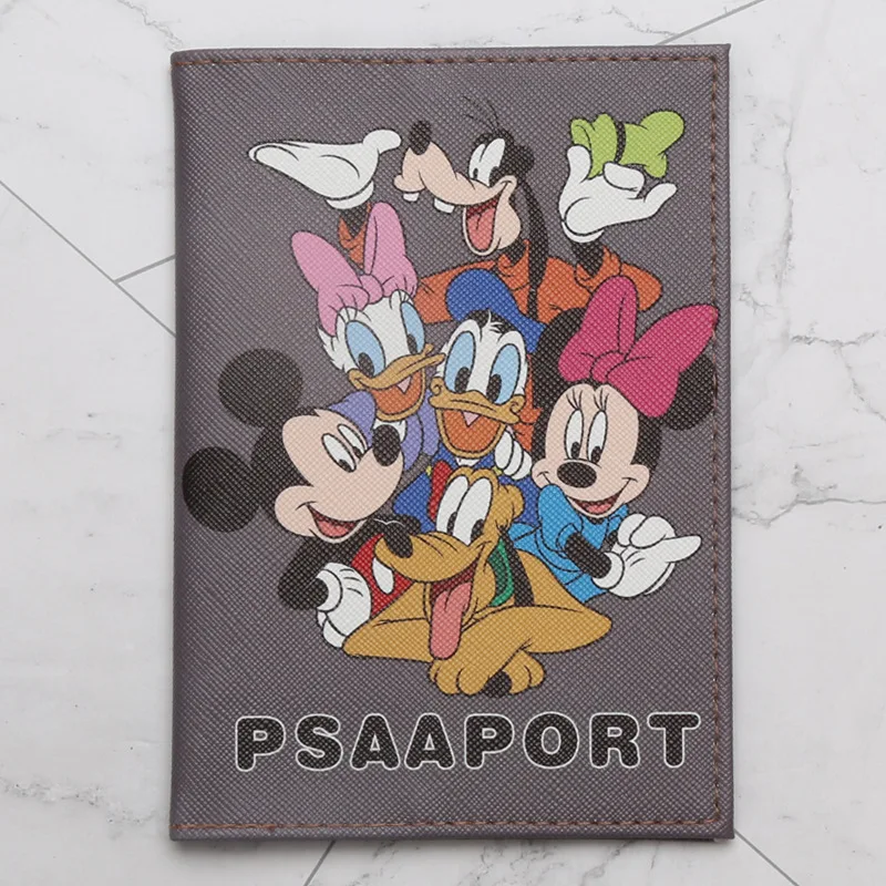 Disney Noi Mickey Stereo Card Titular Pașaport Set minnie Carte de IDENTITATE Set Pașaportul Titularului titularul cardului de afaceri card de portofel Imagine 3