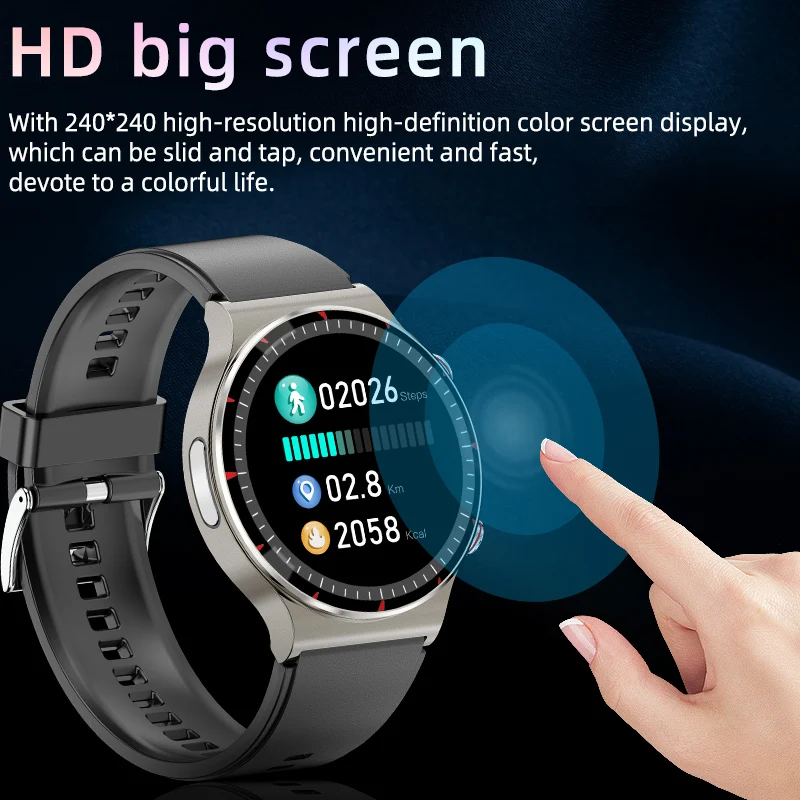 GRAD MEDICAL ECG Ceas Inteligent G08 Bărbați CFDA/FDA Tensiunii Arteriale Rata de Inima Ceasuri Tracker de Fitness Pentru Smartwatch Huawei, Xiaomi Imagine 4