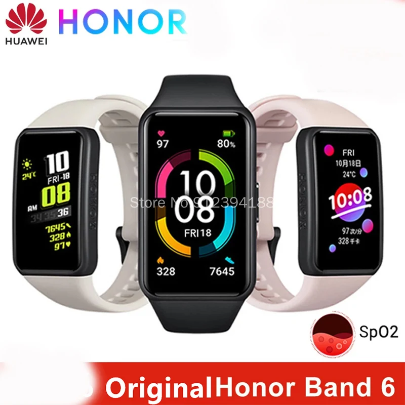 Huawei Honor Band 6 Smart Band Brățară AMOLED de Înot Impermeabil Bluetooth Fitness Somn Monitor de Ritm Cardiac Trupa de Muzica Imagine 0