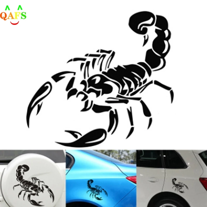 Masina Mica Reflectorizante Scorpion Autocolant Capota Roata De Rezerva Autocolant Auto Imagine 0