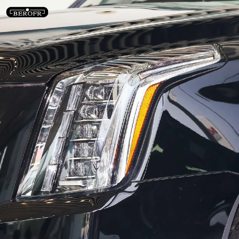 Pentru Cadillac Escalade CT4 CT5 CT6 Farurilor Auto de Protecție de Film Tentă de Fum Negru Transparent TPU Lumină Față Autocolant Accesorii Imagine 4