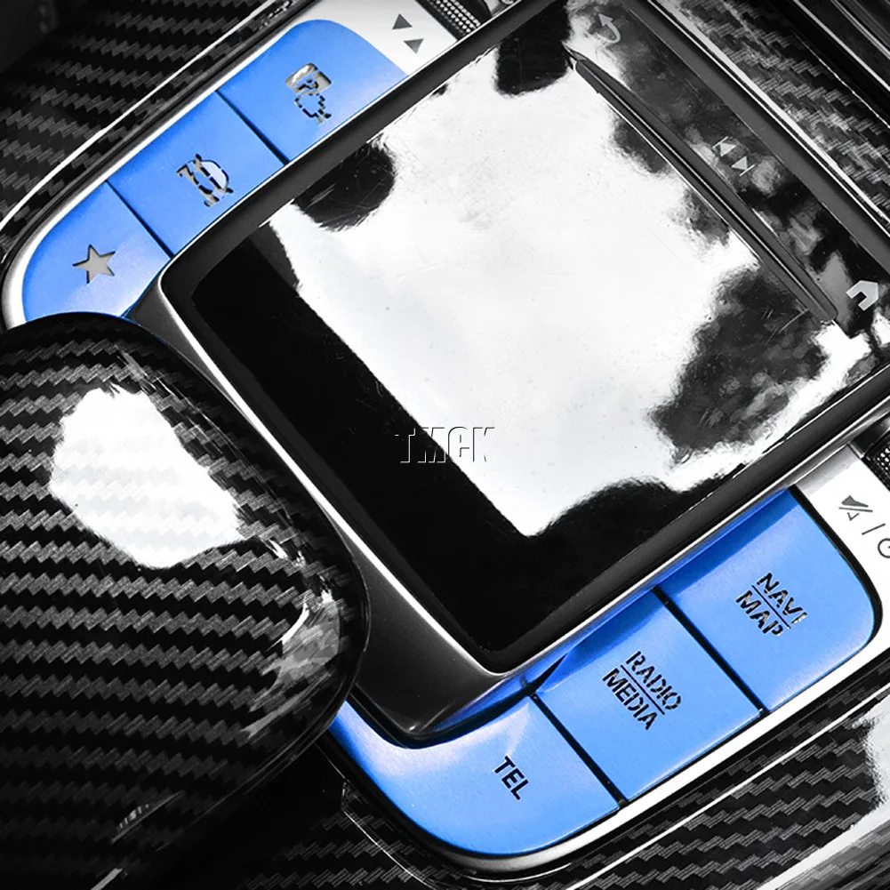 Pentru Mercedes Benz B CIA GLE GLS GLB Clasa W177 W247 C118 W167 Autocolant Auto Consola centrala Mouse-ul Butonul Media Patch Acoperire Tapiterie Imagine 3