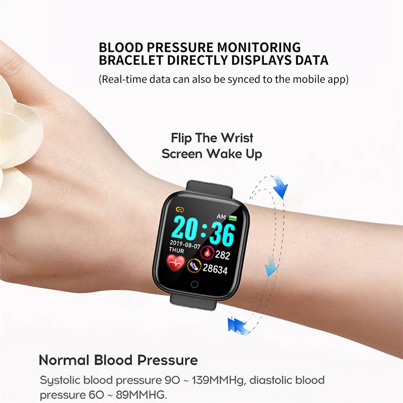 Silicon Copii Bluetooth Ceas Inteligent Fitness Tracker Sport Bratara Heart Rate Monitor Tensiunii Arteriale Bratara Pentru Android Ios Imagine 3