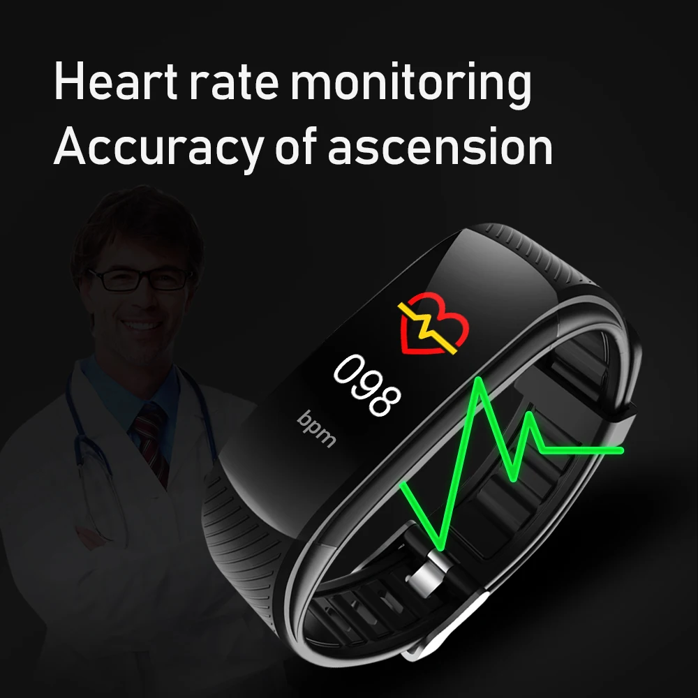 Smart Bratara Ceas Monitor De Presiune Sanguina Tracker De Fitness Brățară Ceas Inteligent Monitor De Ritm Cardiac Inteligent Ceas De Trupa Bărbați Femei Imagine 3