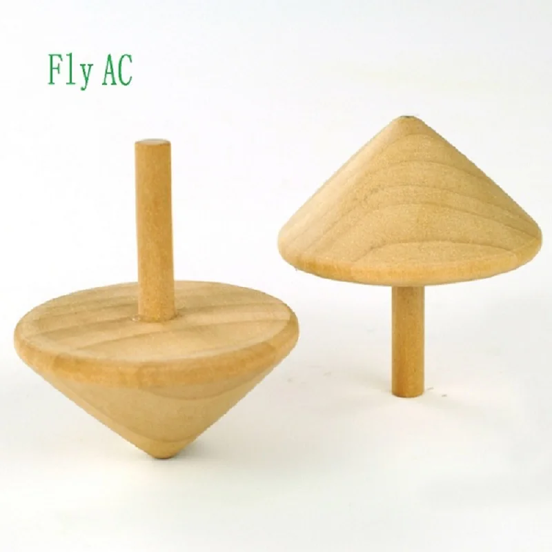 Zbura AC 12 buc/pachet Mini din lemn titirez jucării pentru Adulți și copii cadou de ziua de nastere Imagine 0